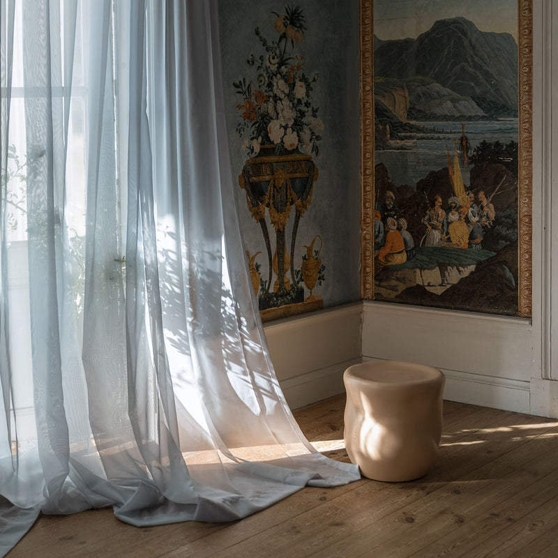 Curtain Hotel Sheer Light Blue