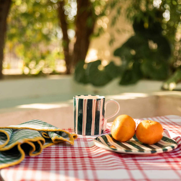 Red and purple Trattoria Tablecloth