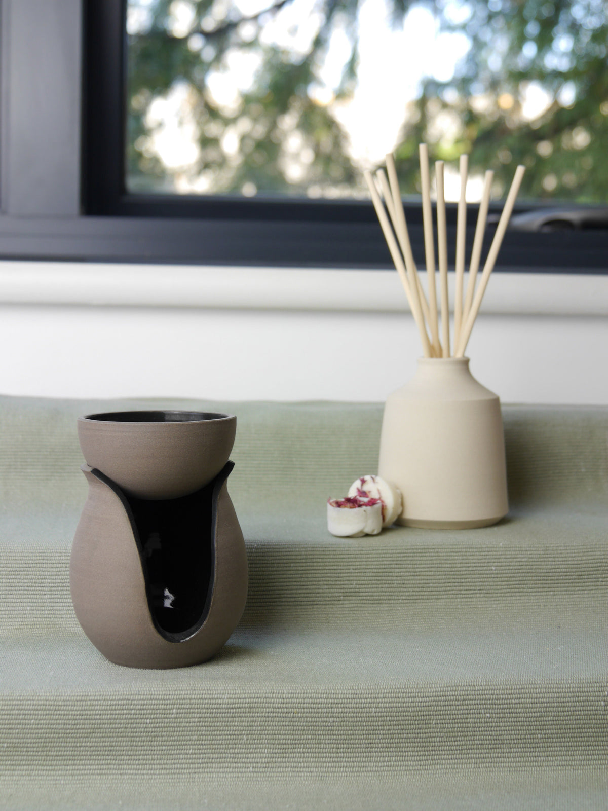 Oil Burner, Charcoal