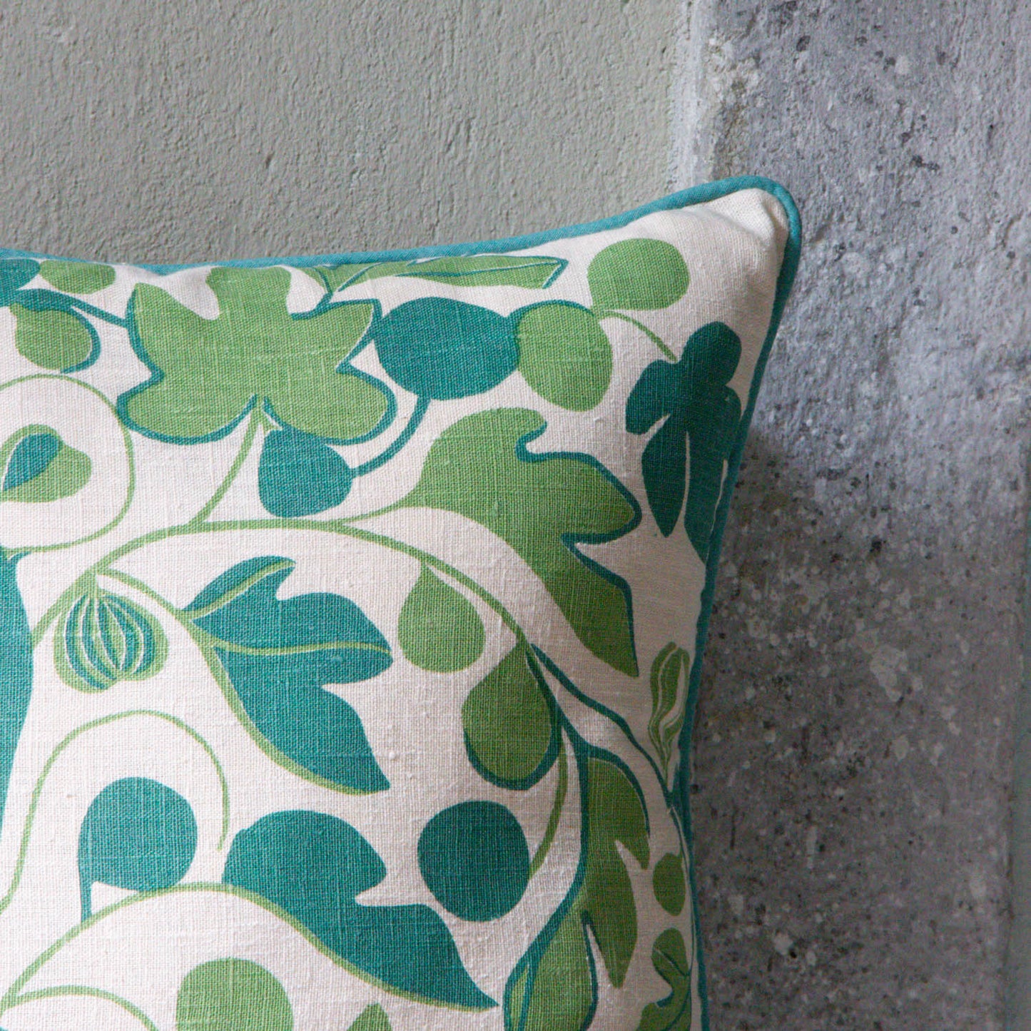 Figs Cushion (Tones of Greens)