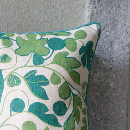 Figs Cushion (Tones of Greens)