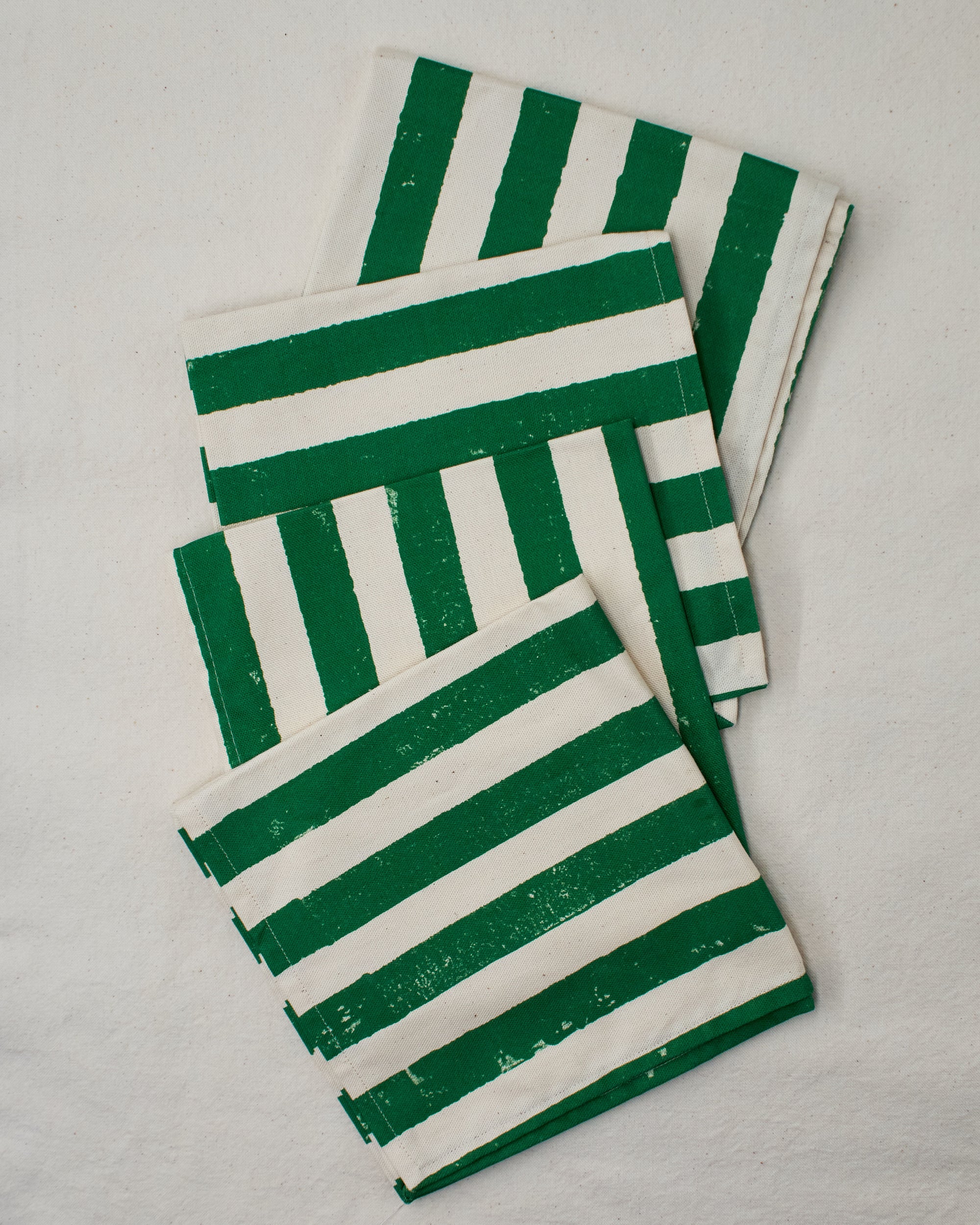 Christmas Green Stripe Napkins