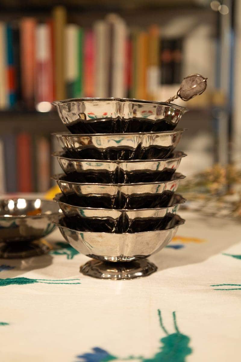 Vintage French Adorned Silver Coupes