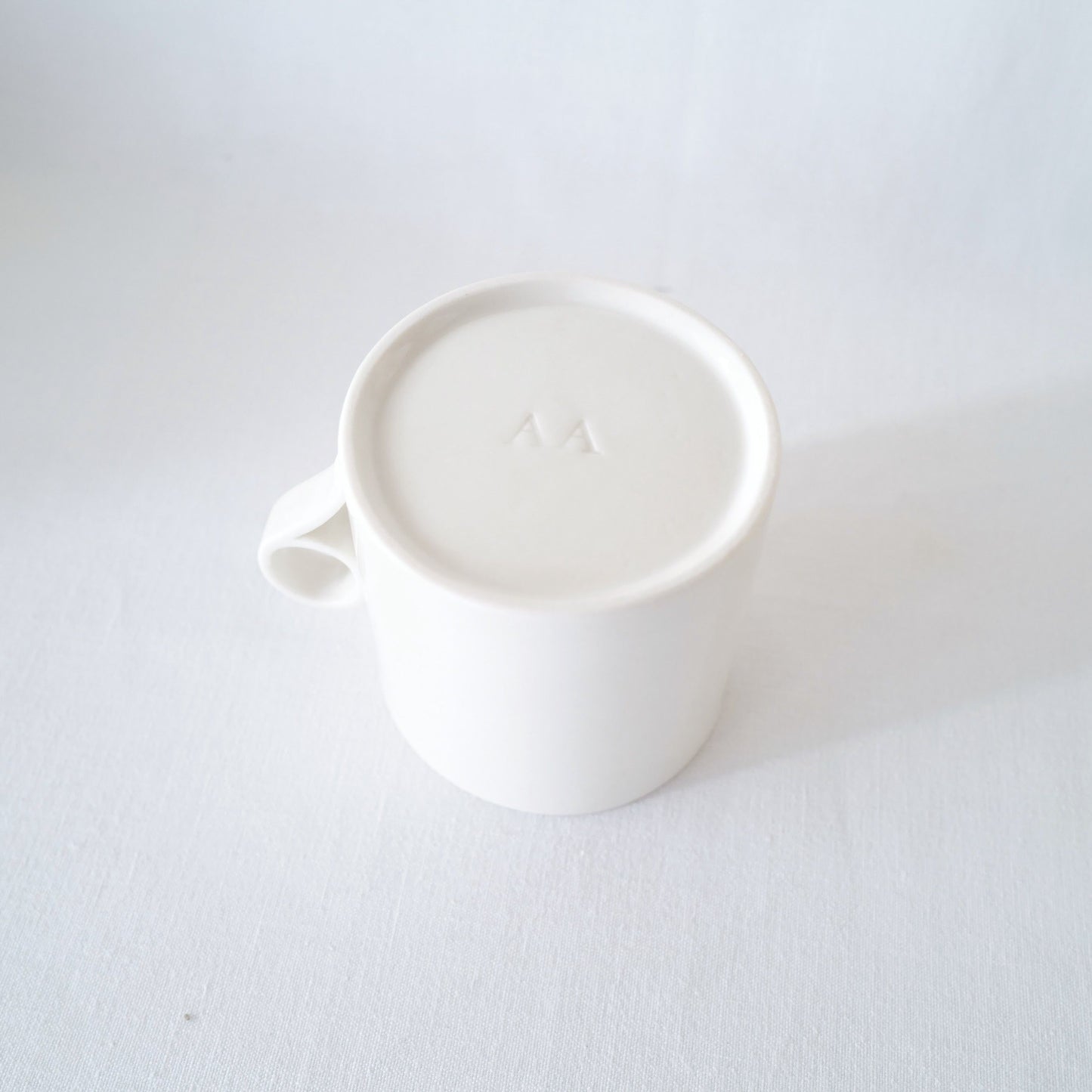 Large Mug in White - Loop Handle