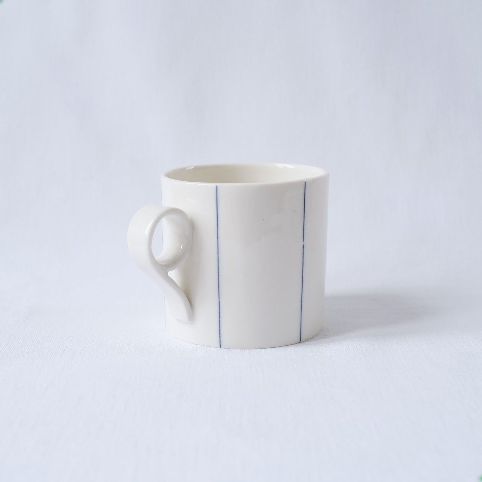 Medium Mug with Cobalt Stripes