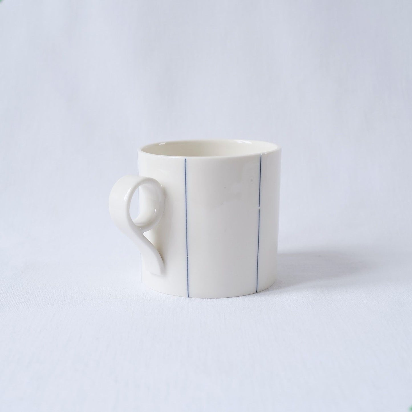 Medium Mug with Cobalt Stripes