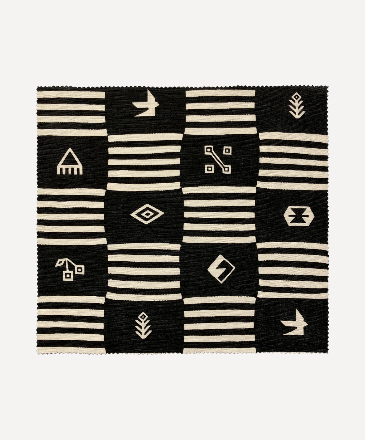 Interiors Fabric- Checkmate in Ecru/Black