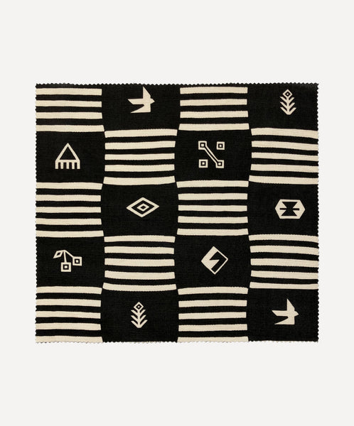 Interiors Fabric- Checkmate in Ecru/Black