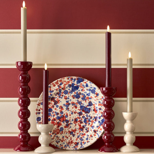 Medium Cherry Bobbin Candlestick - 14cm - Addison Ross Ltd UK