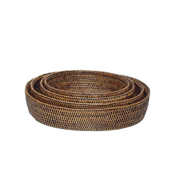 Medium Oval Rattan Bowl - Casa by Josephine Jenno