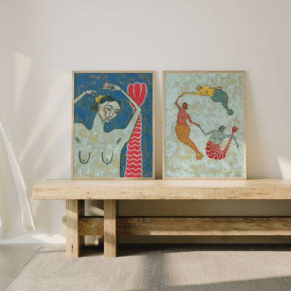 One Minute Please - Mermaid Wall Art Print