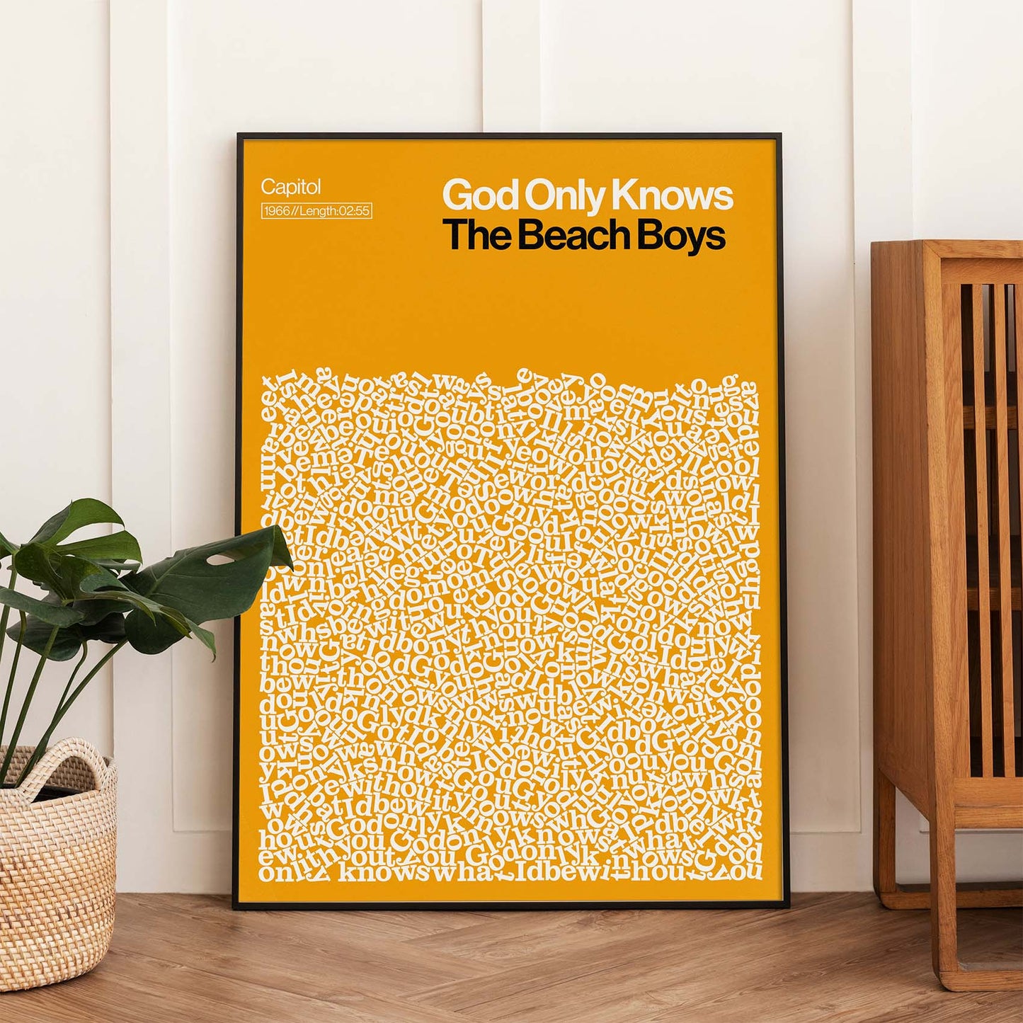 God Only Knows - Beach Boys - Song Lyric Print