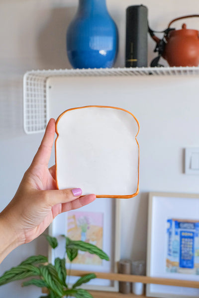 Handmade Ceramic Small Toast Plate