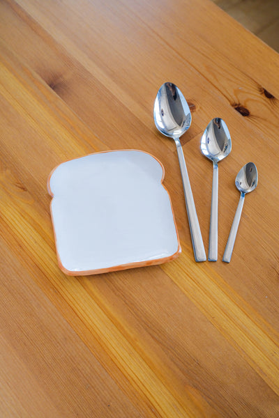 Handmade Ceramic Small Toast Plate