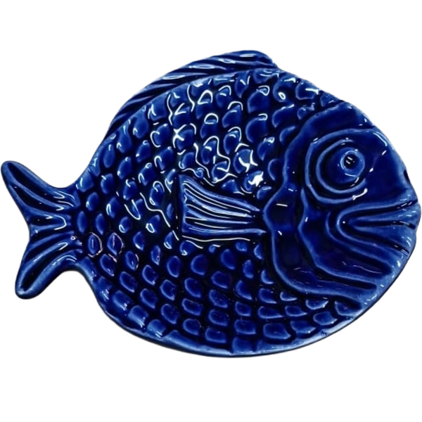 Mini Dark Blue Fish Dish - 10.5cm