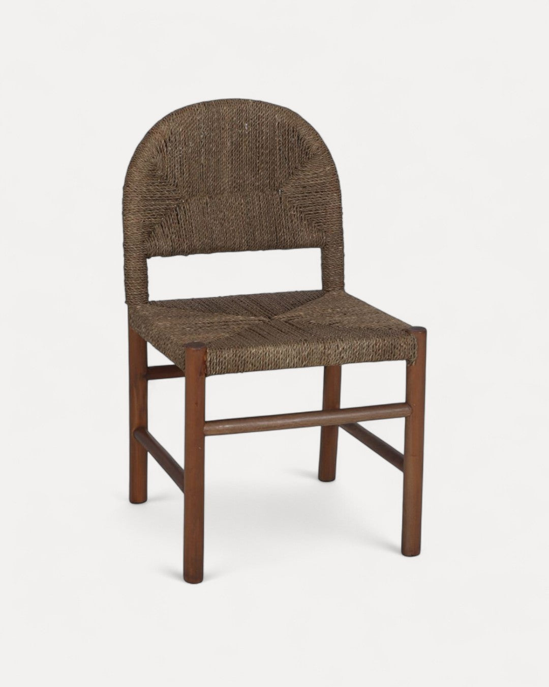 Verona Mahogany Chair with Natural Seagrass Fibre