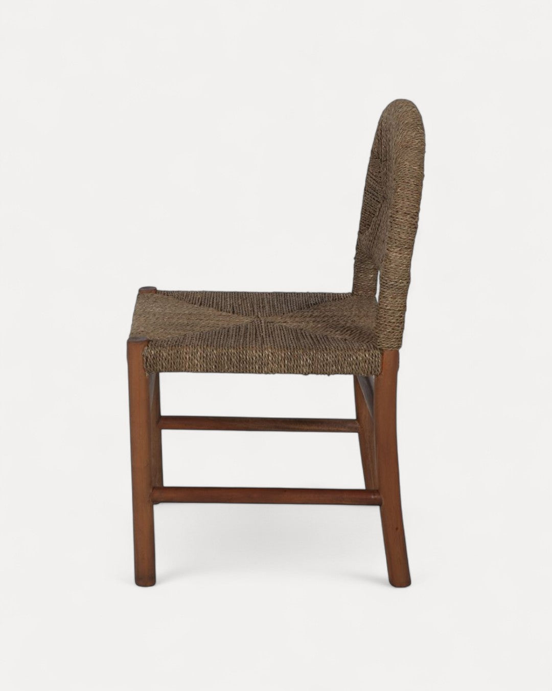 Verona Mahogany Chair with Natural Seagrass Fibre