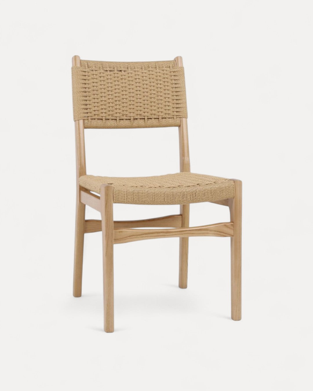 Ronda Elmwood Chair with Natural-Fibre Seat and Back