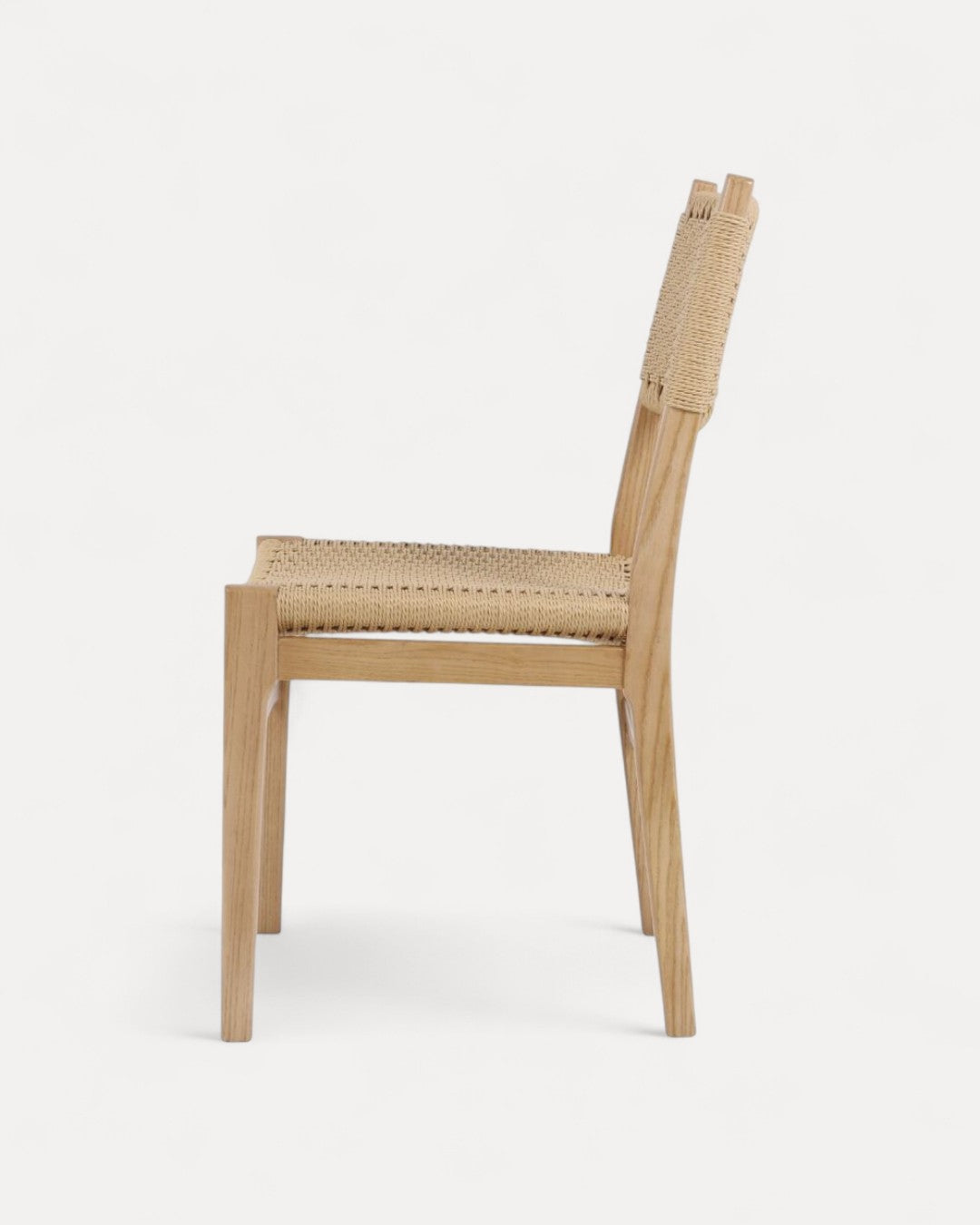Ronda Elmwood Chair with Natural-Fibre Seat and Back
