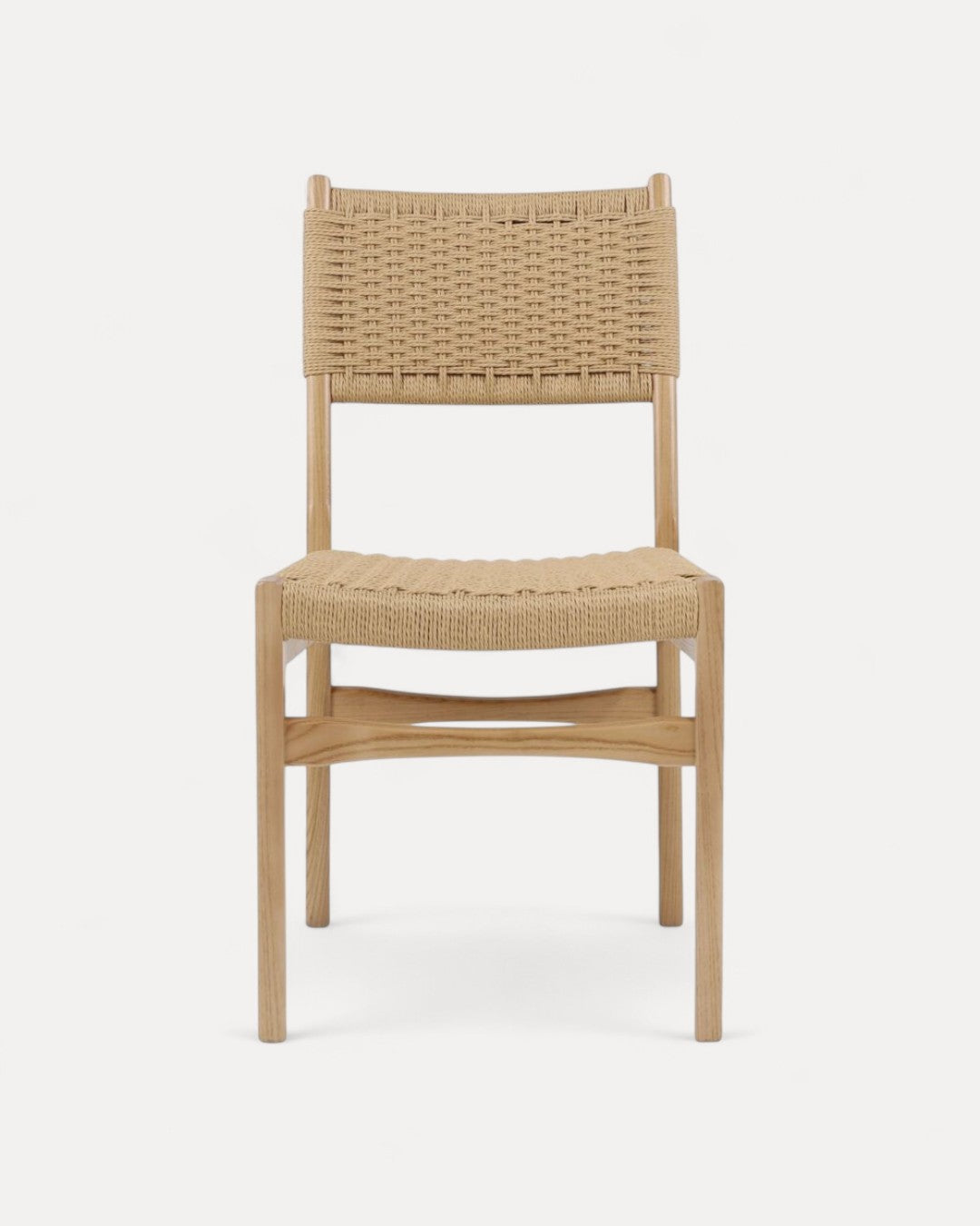 Ronda Elmwood Chair with Natural-Fibre Seat and Back