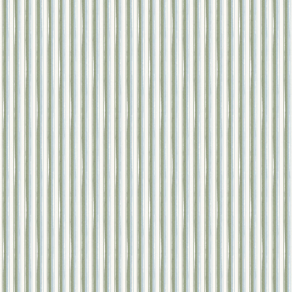 Modern Ticking Wallpaper - Seafoam