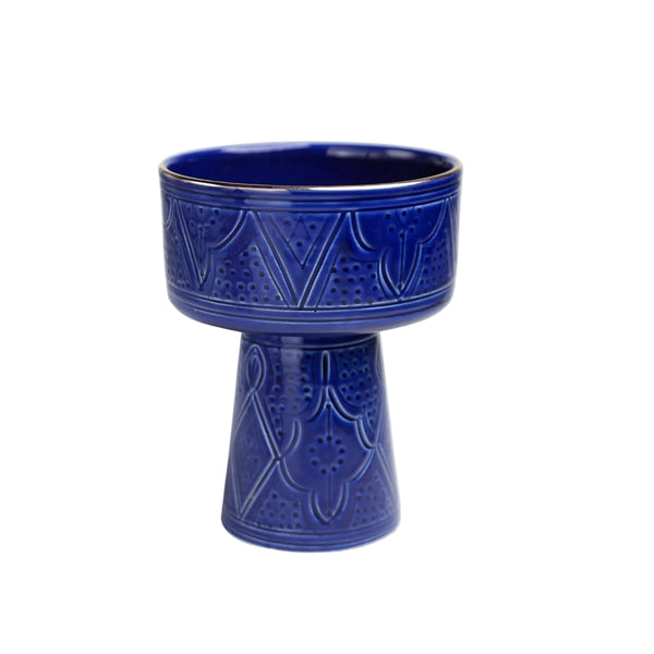 Appetizer Bowl - Blue Stone Gold Imprint
