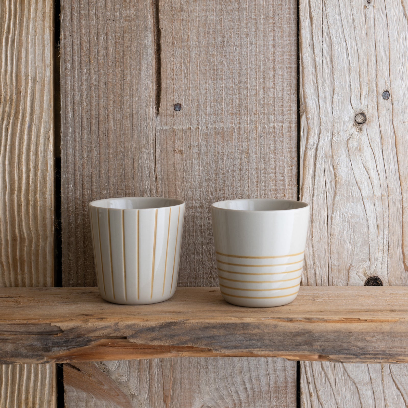 Sorrel Beaker - Brushed Mustard Yellow - Small (Set of 2)