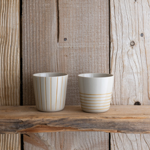 Sorrel Beaker - Brushed Mustard Yellow - Small (Set of 2)