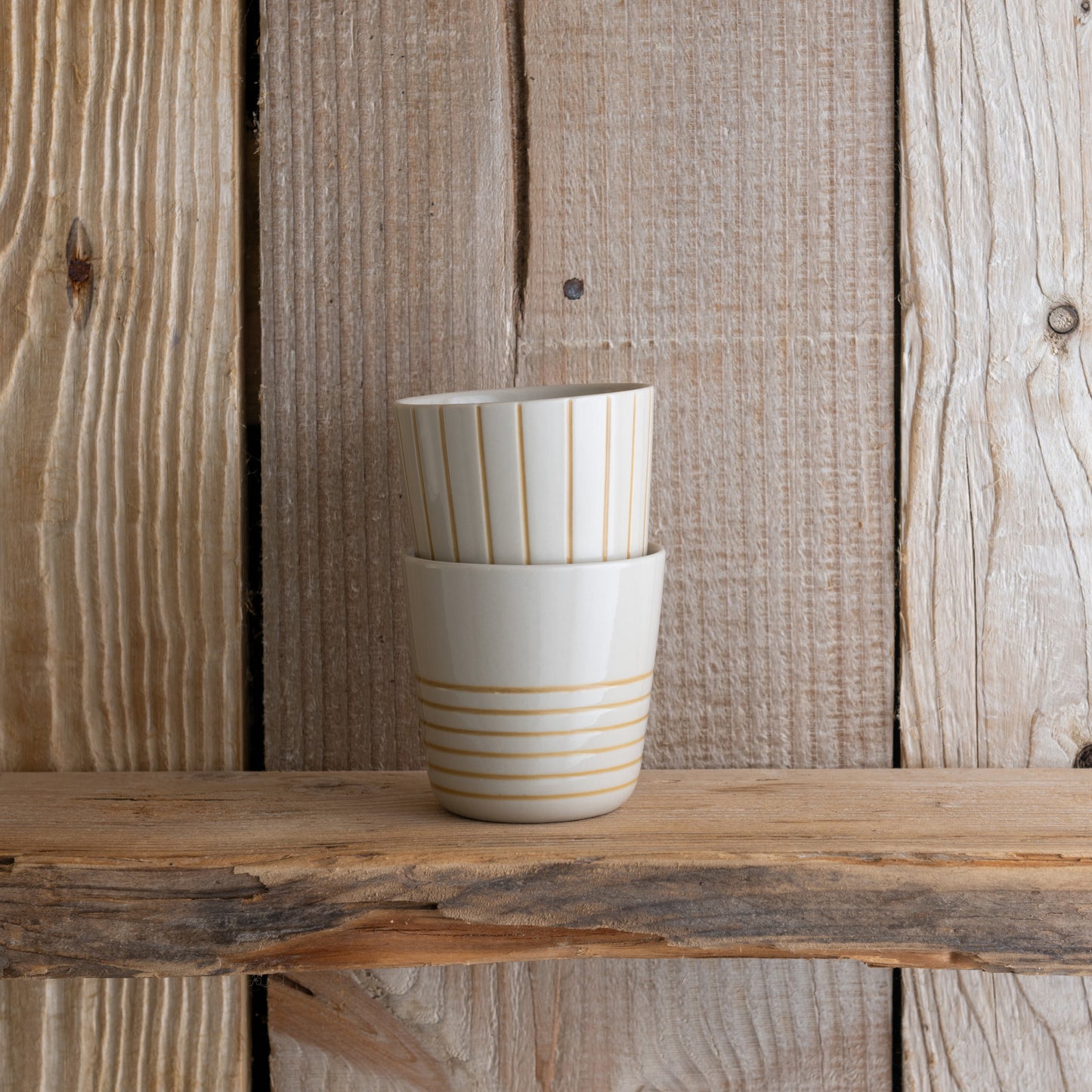 Sorrel Beaker - Brushed Mustard Yellow - Small (Set of 2)