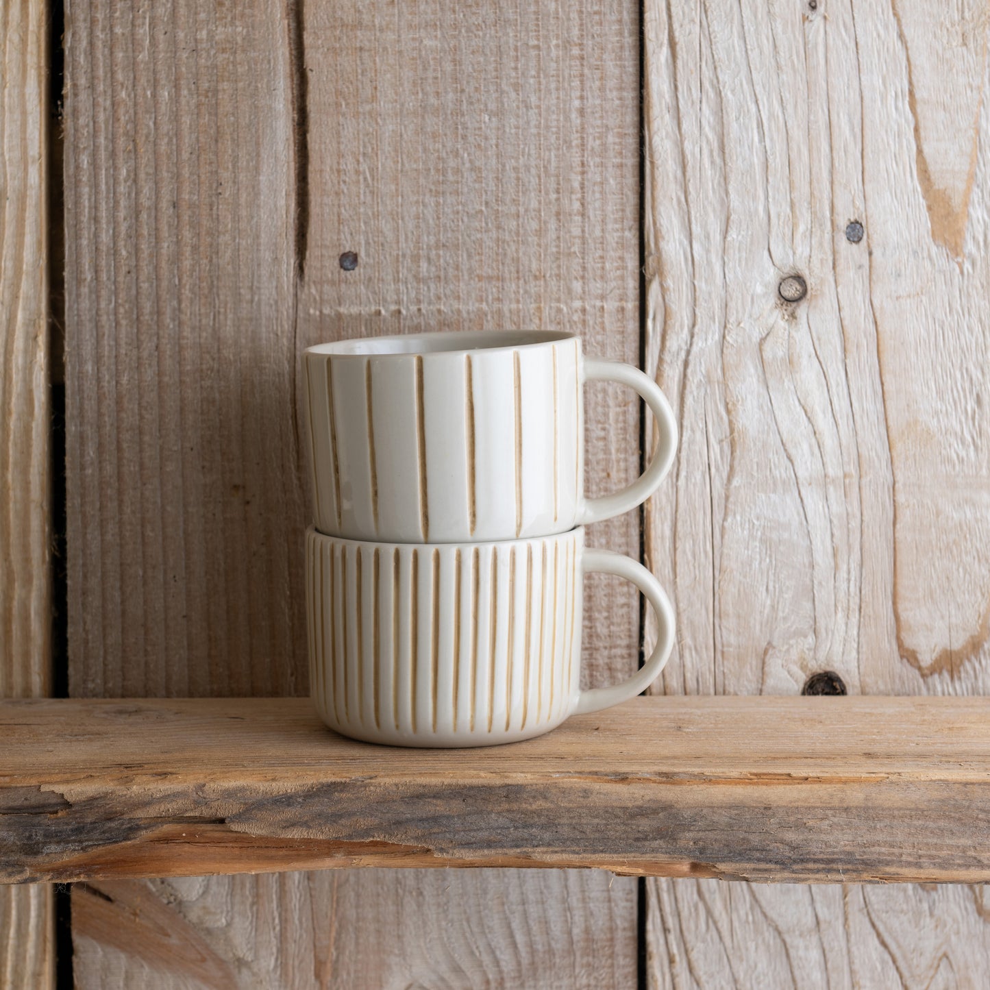 Yarrow Mug - Brushed Mustard Yellow - Medium (Set of 2)