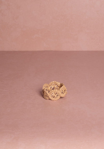 Atlántico Iraca Woven Napkin Ring, Natural
