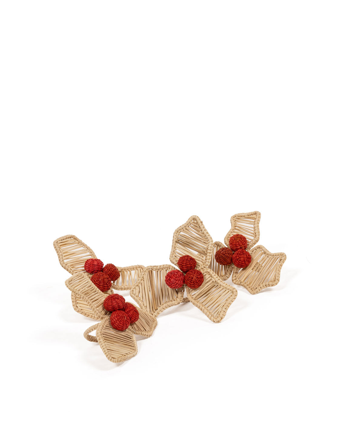 Christmas Holly Napkin Rings (set of 4)
