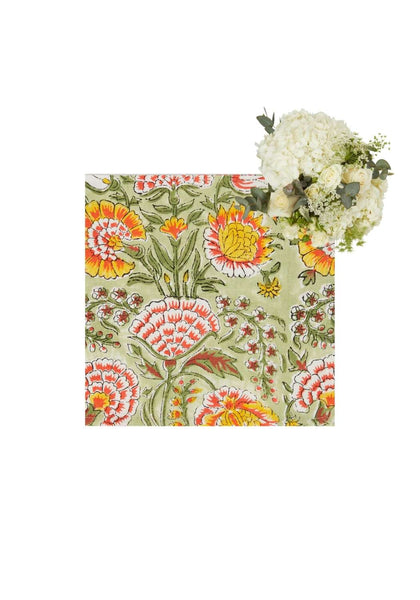 Napkins Mughal Rajan Floral Table Napkin - Set of 4