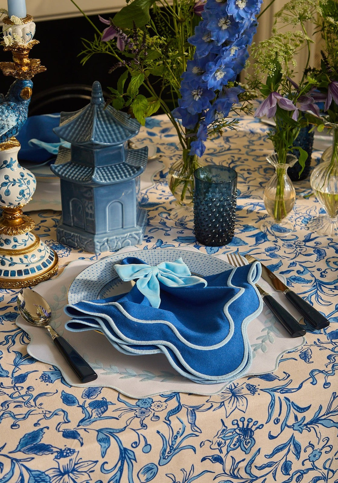 The Santorini Scallop Napkin- Set of 4