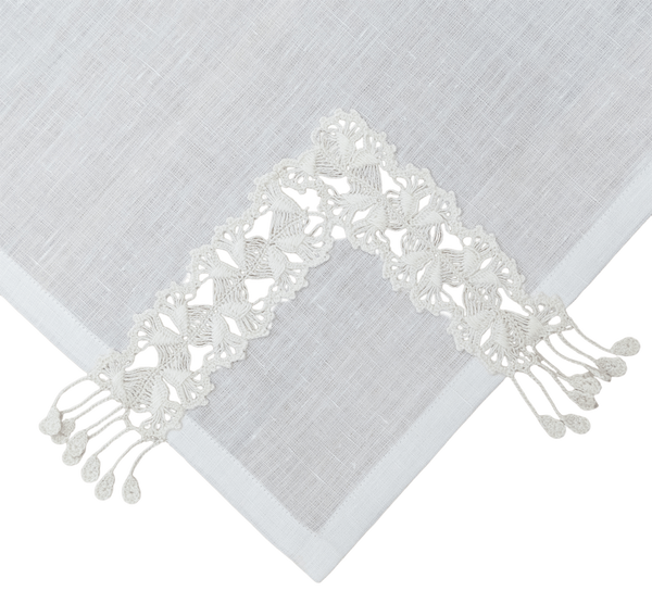 Hand Crochet Whisper Napkins 18" x 18" (Set of 4)