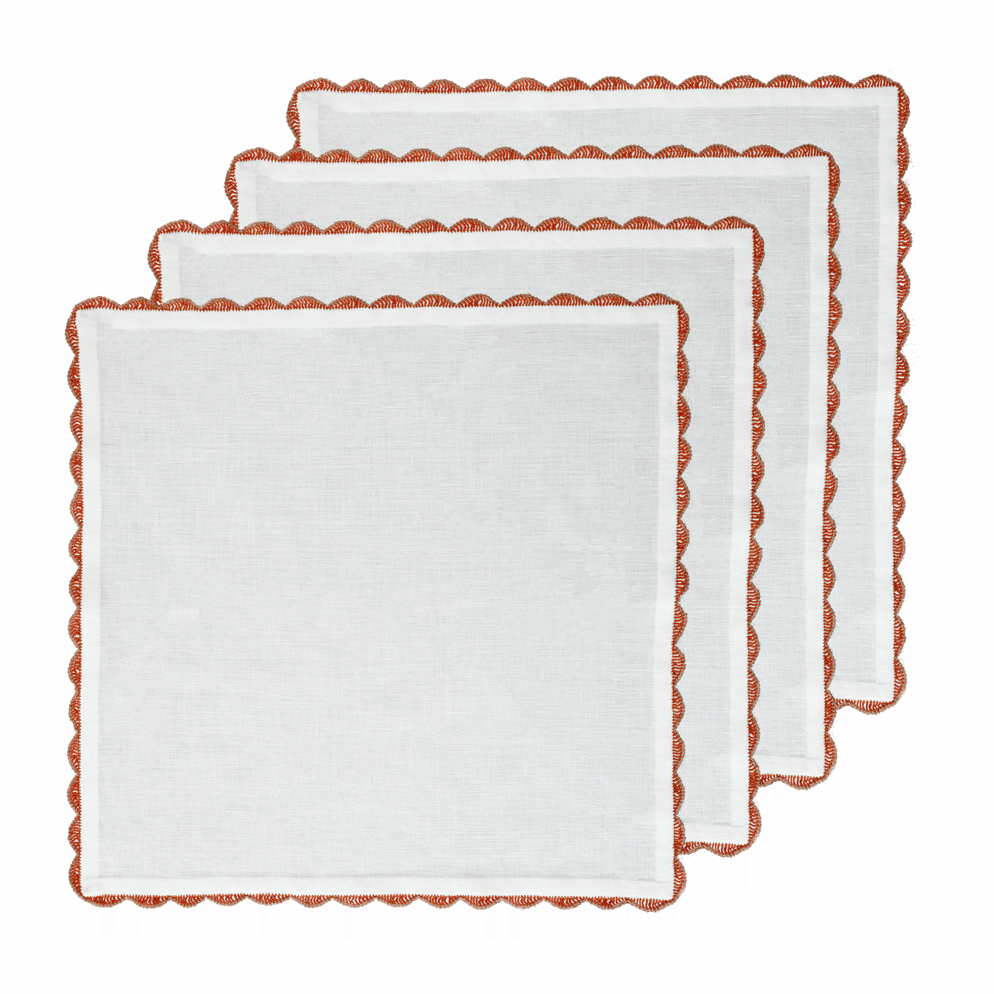 Hand Crochet Napkins 18" x 18" (Set of 4)