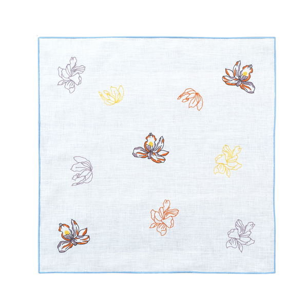 Hand Embroidered Jardin Napkins 18" x 18" (Set of 4)