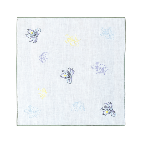 Hand Embroidered Jardin Napkins 18" x 18" (Set of 4)