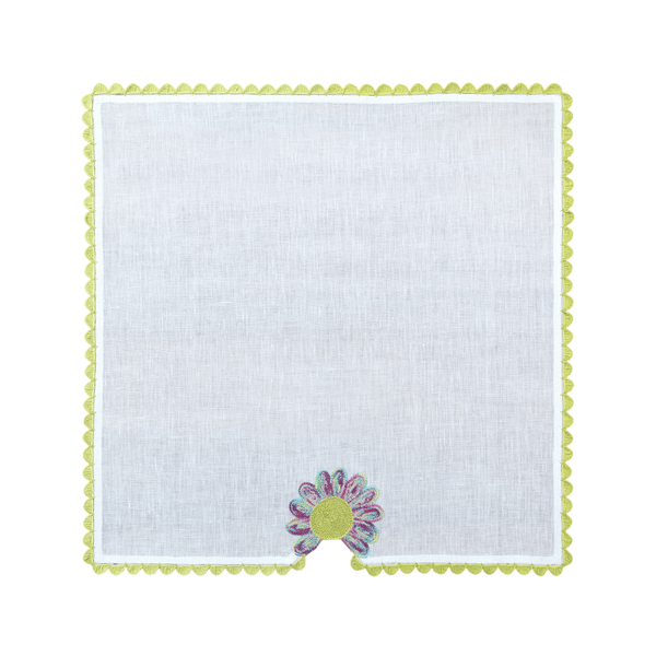 Hand Crochet Garden Napkins 18" x 18" (Set of 4)