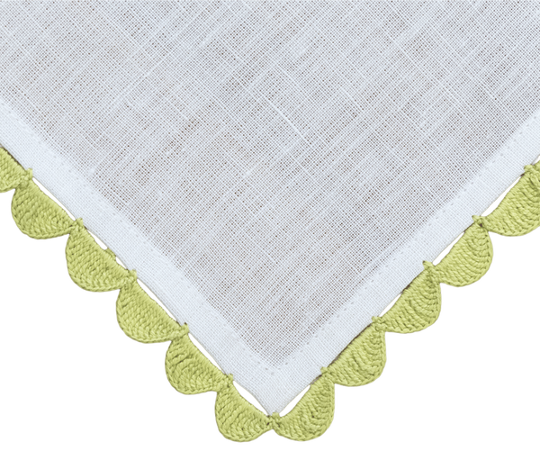 Hand Crochet Garden Napkins 18" x 18" (Set of 4)