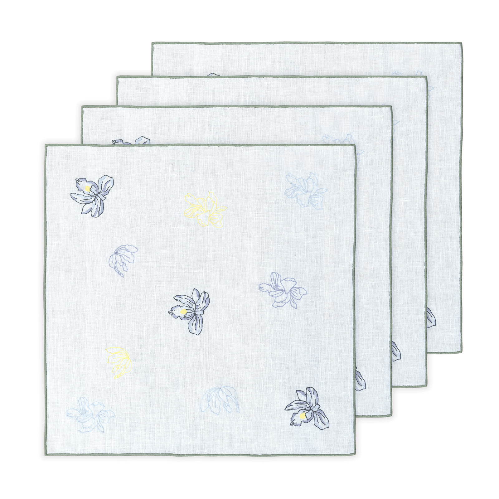 Floral Fresco - Table Napkin - Blue (Set of 4)