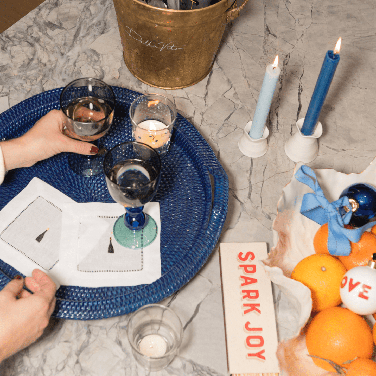 Poppin' Prosecco Bottle Cocktail Napkins