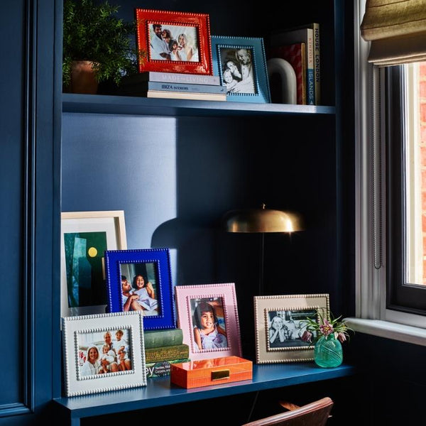 Navy Bobbin Lacquer Photo Frame - Addison Ross Ltd UK