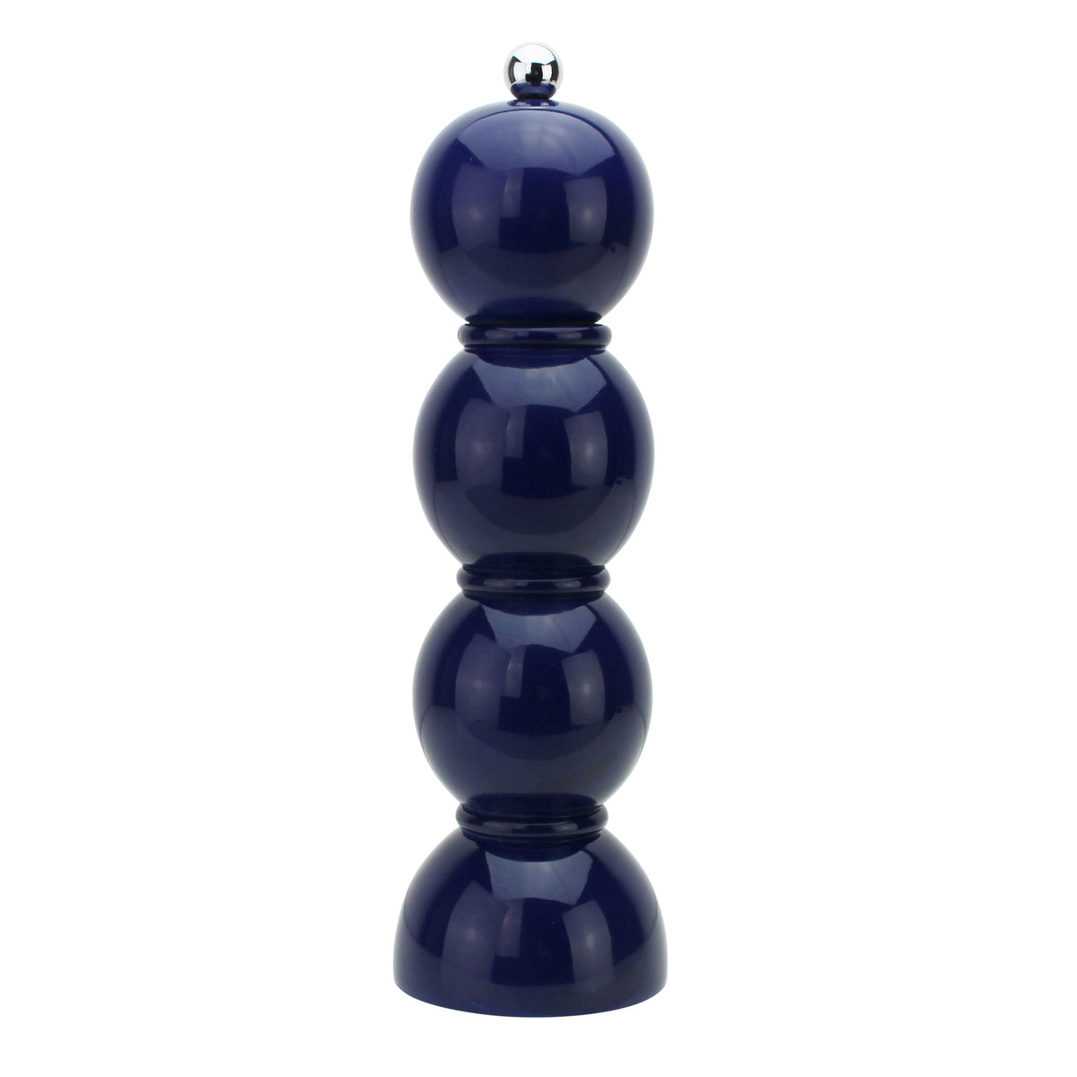 Navy Lacquer Bobbin Salt or Pepper Mill Grinder - Addison Ross Ltd UK