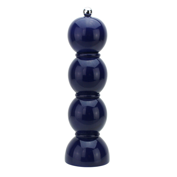 Navy Lacquer Bobbin Salt or Pepper Mill Grinder - Addison Ross Ltd UK