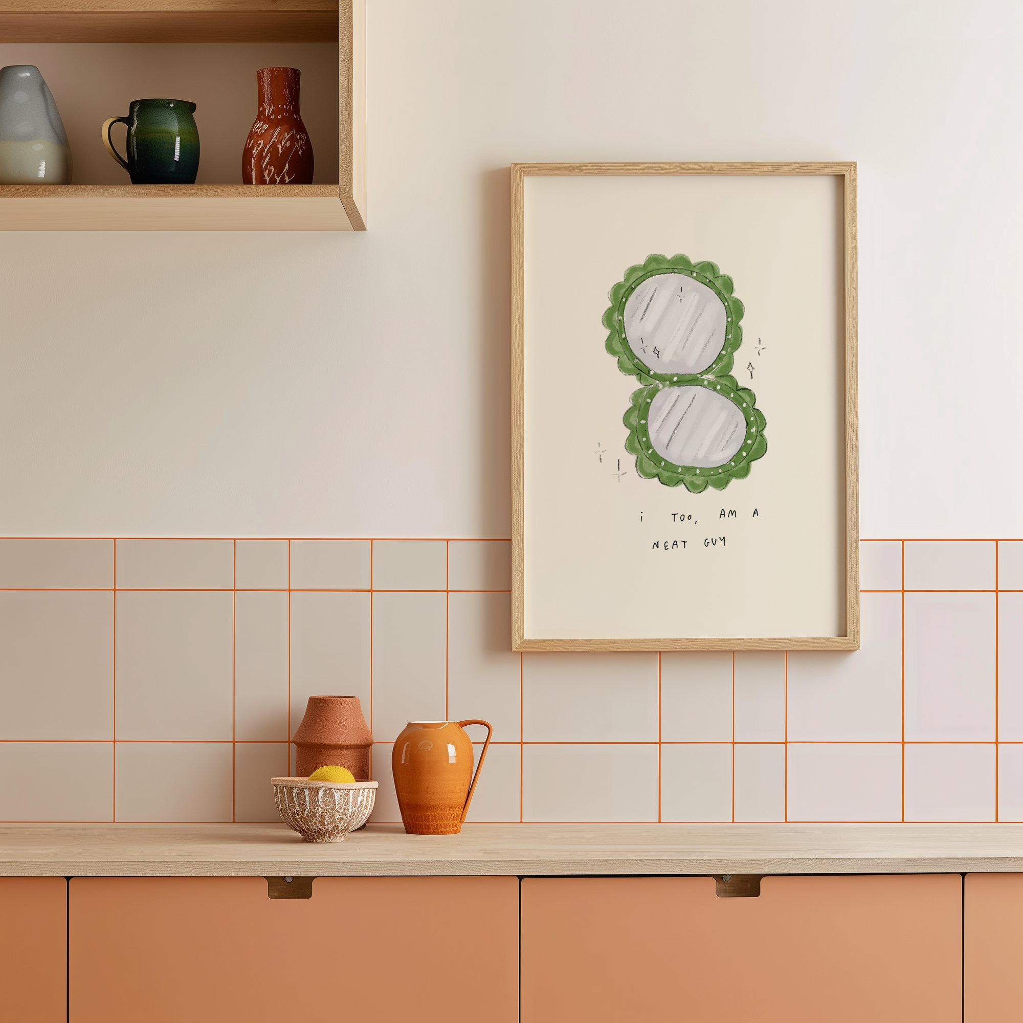 I Too, Am A Neat Guy - Friends Quote Print