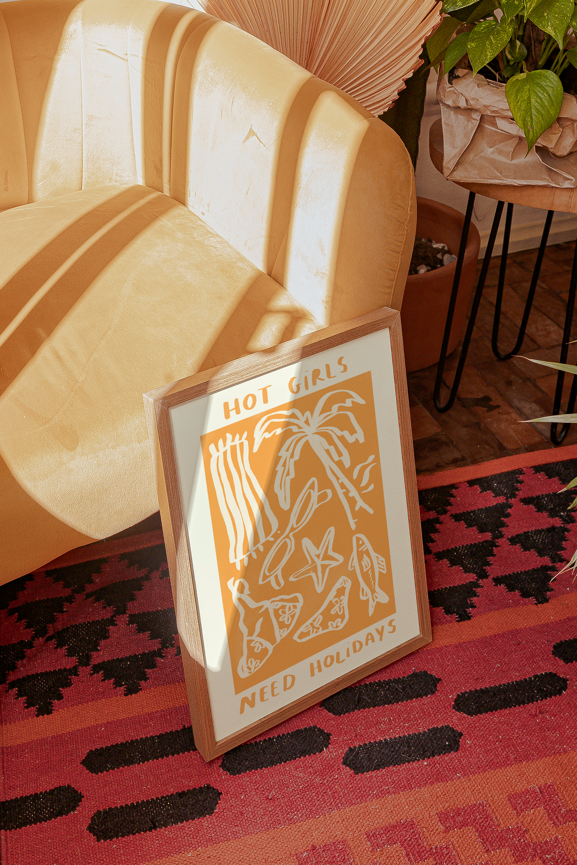 Hot Girls Need Holidays Print