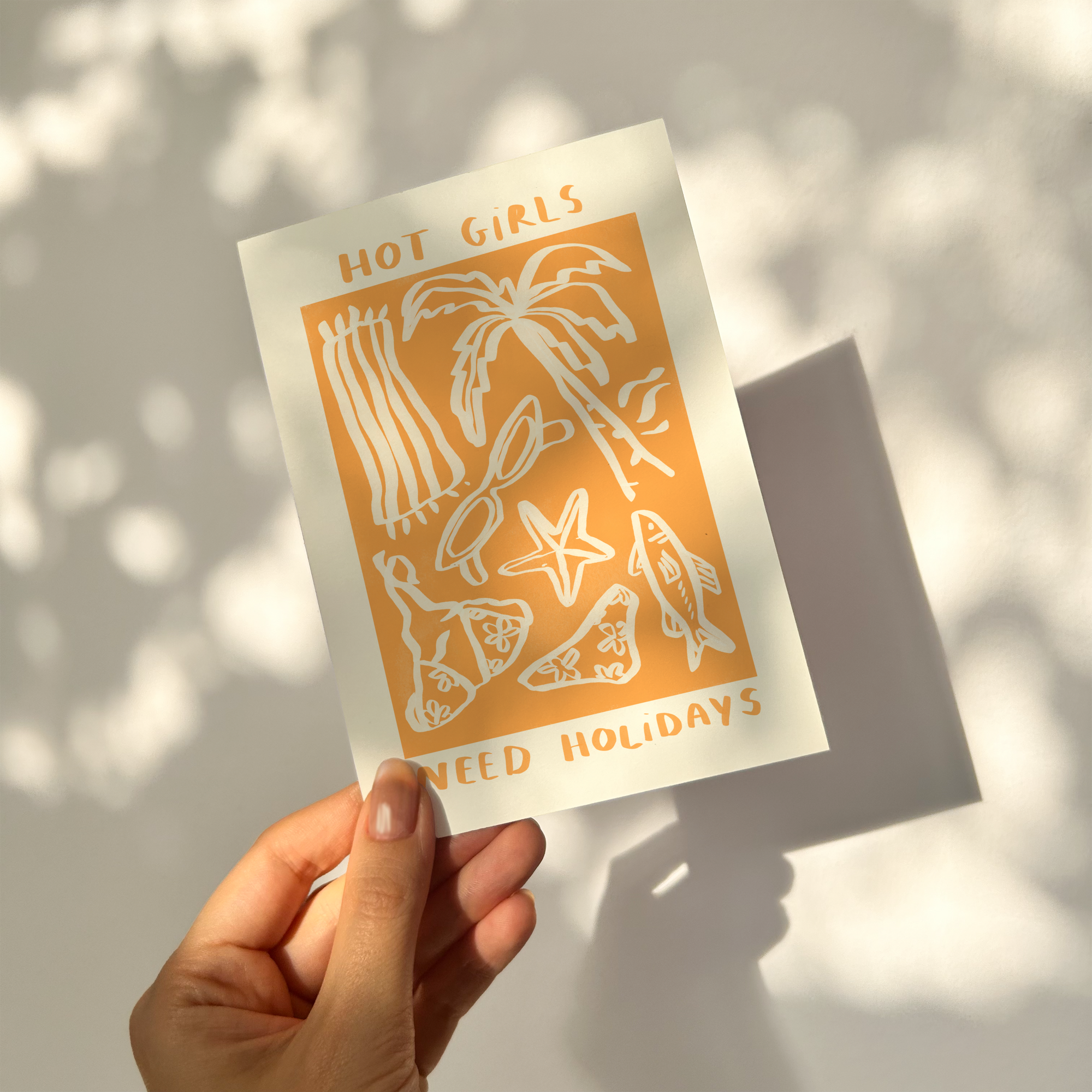 Hot Girls Need Holidays Print