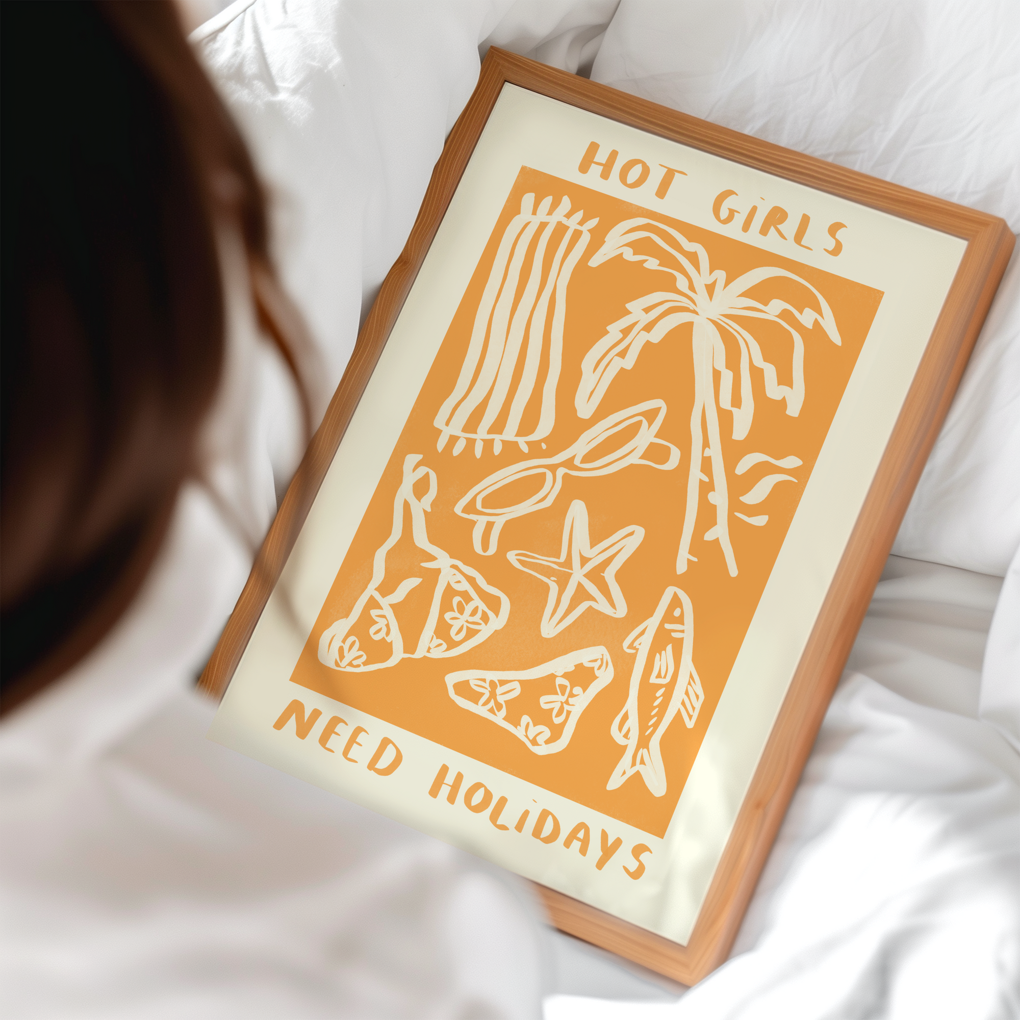 Hot Girls Need Holidays Print