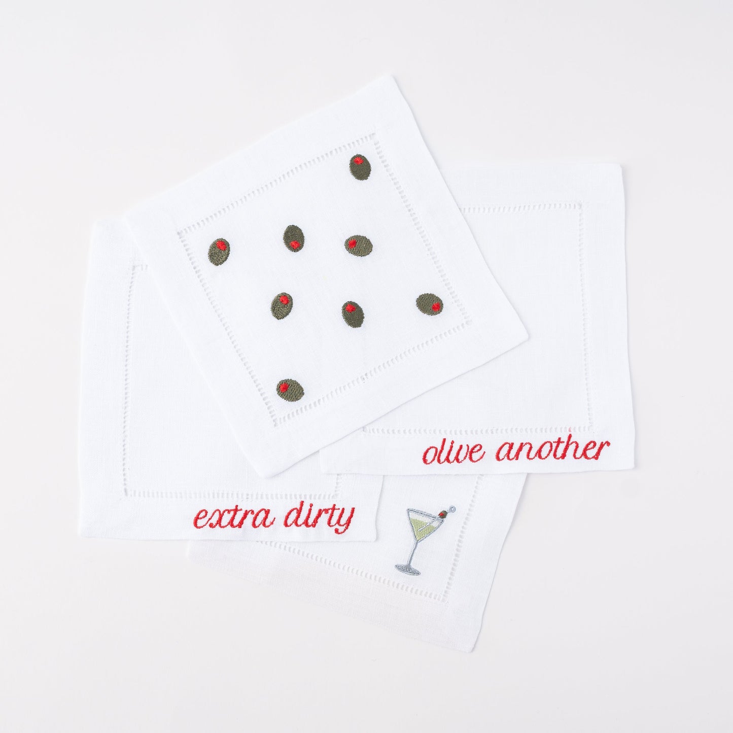 "Martini" Cocktail Napkin Set